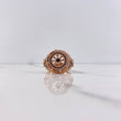 Anillo Timon 12.45gr / T11 1/2 / Circones Negros Oro Rosa $