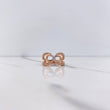 Anillo Infinito 3.75gr / T5 1/2 / Circones Blancos Dos Oros Blanco Rosa $