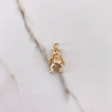 Dije Oso Articulado 4.1gr / 2.4cm / Liso Oro Amarillo $