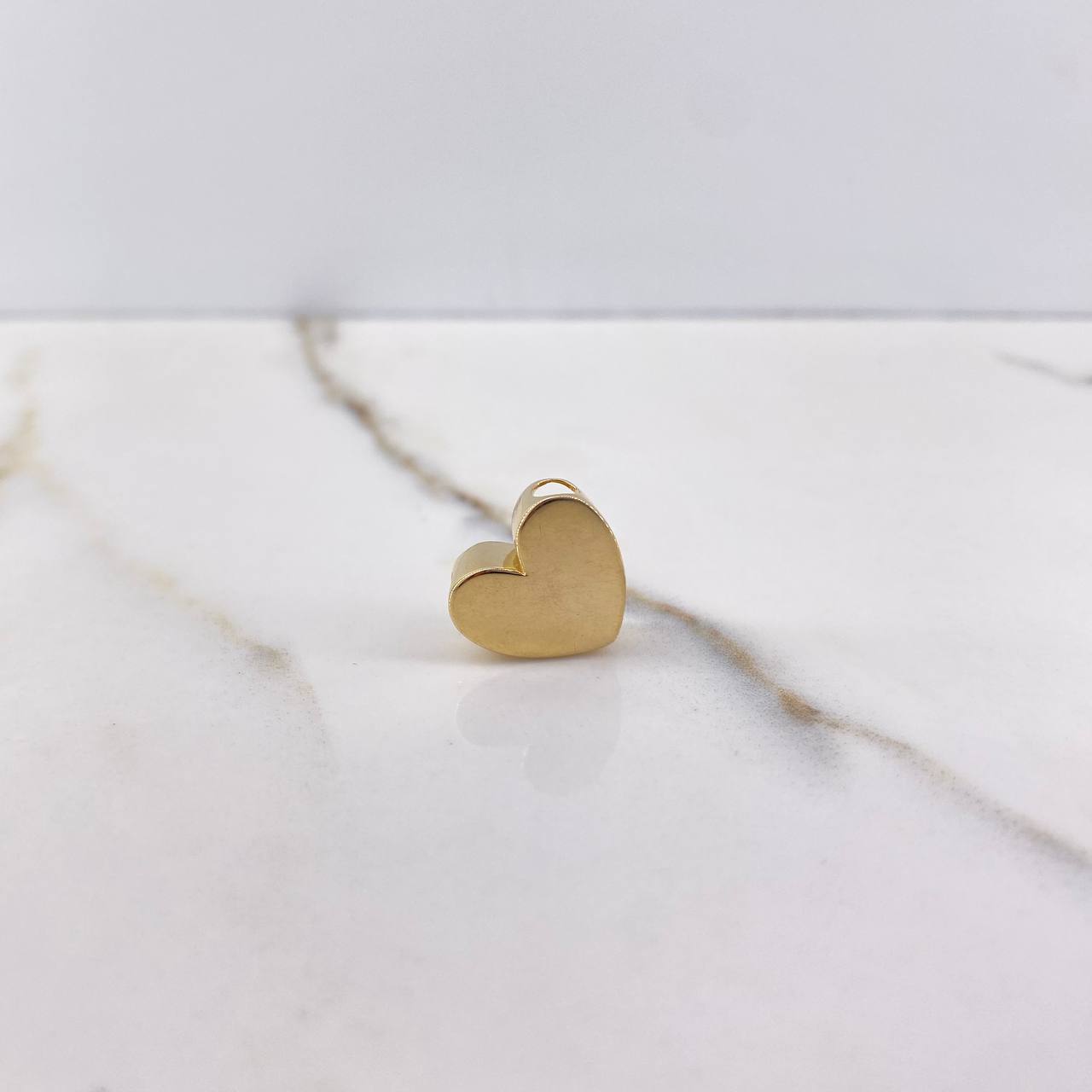 Dije Corazon 2.25gr / 1.3cm / Liso Oro Amarillo $