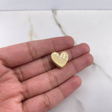 Dije Corazon 2.25gr / 1.3cm / Liso Oro Amarillo $