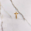 Anillo Puntos Cruz Cristo 3.25gr / T7 1/4 / Oro Amarillo $