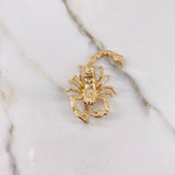 Dije Escorpion 7.7gr / 4.3cm / Circones Blancos Fucsias Oro Amarillo $