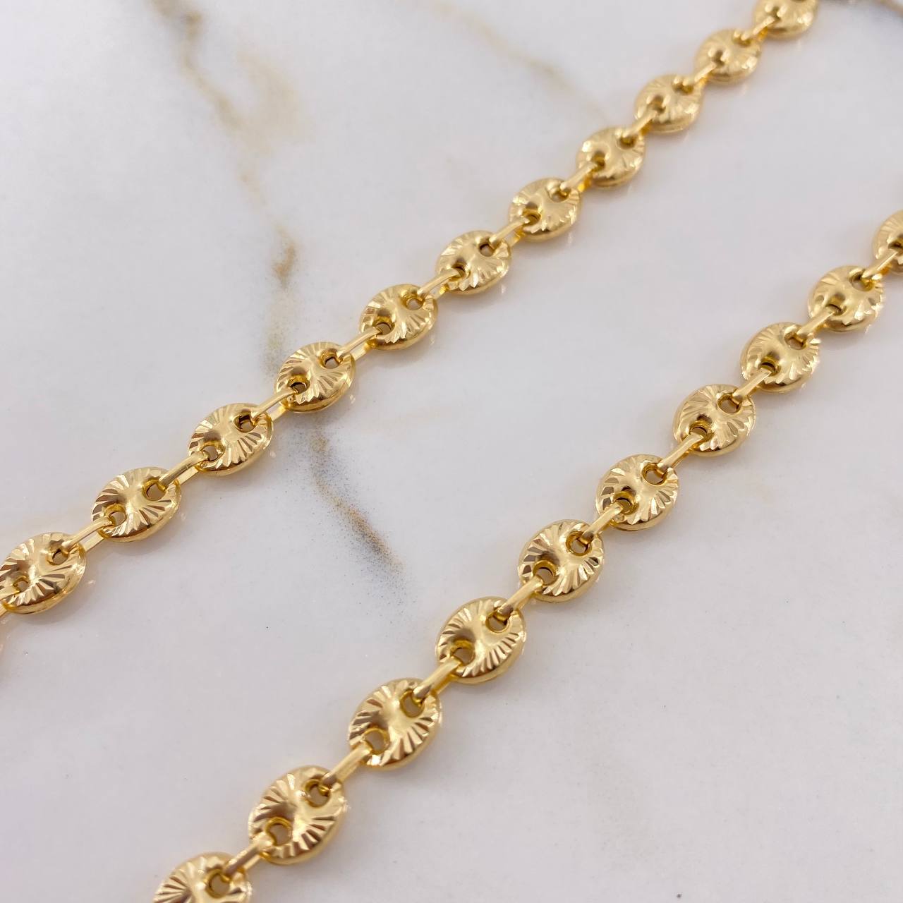 Cadena GC 17.6gr / 60cm / 6mm Diamantado Oro Amarillo $