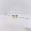 Topos Bola 0.4gr / 3mm Diamantada Oro Amarillo $