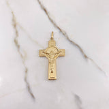 Dije Cruz Cristo 6.25gr / 5.7cm / San Benito Oro Amarillo $