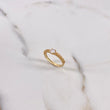 Anillo Solitario Churumbela 1.9gr / T6 3/4 / Circones Blancos Oro Amarillo &