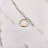 Anillo Argolla Orion 1.3gr / T6 1/2 / Circones Blancos Oro Amarillo &