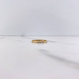 Anillo Argolla Orion 1.3gr / T6 1/2 / Circones Blancos Oro Amarillo &