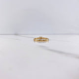 Anillo Solitario Churumbela 1.85gr / T6 1/4 / Circones Blancos Oro Amarillo &