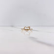 Anillo Silueta Corazon 1.75gr / T5 3/4 / Circones Blancos Oro Amarillo &