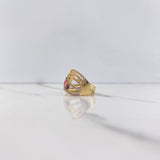 Anillo Rustico 7.05gr / T7 1/2 / Circones Colores Dos Oros Amarillo Blanco &