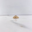 Anillo Corona 15s 1.7gr / T6 1/2 / Circones Blancos Oro Amarillo &