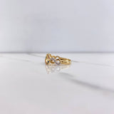 Anillo Infinito 2.65gr / T6 1/2 / Circones Colores Dos Oros Amarillo Blanco &