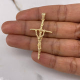 Dije Cruz Cristo 3.9gr / 4.5cm / Oro Amarillo &