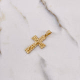 Dije Cruz Cristo 2.95gr / 3.5cm / Plana Oro Amarillo &