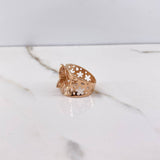 Anillo Mariposa 5.1gr / T6 3/4 / Circones Blancos Dos Oros Blanco Rosa &