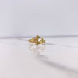 Anillo Mano Hamsa 2.5gr / T5 3/4 / Circones Verdes Blancos Dos Oros Amarillo Blanco $