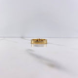 Anillo Solitario 5.05gr / T7 / Circones Blancos Oro Amarillo $