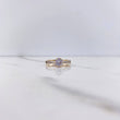 Anillo Solitario 3.75gr / T7 / Circones Blancos Dos Oros Amarillo Blanco $