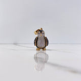 Dije Pingüino 9.05gr / 3.3cm / Circones Negros Blancos Oro Amarillo $