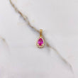 Dije Halo Gota 1.5gr / 1.8cm / Circones Fucsia Blancos Oro Amarillo &