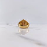 Anillo Virgen Guadalupe 7.85gr / T7 1/4 / Cruces Circones Fucsias Verdes Blancos Dos Oros Amarillo Rosa $