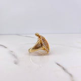 Anillo Tortuga 12.1gr / T9 1/4 / Circones Colores Oro Amarillo $