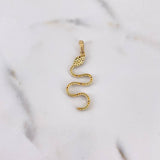 Dije Serpiente 1.75gr / 3.7cm / Circones Negros Amarillos Verdes Oro Amarillo $