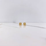 Topos Avion 0.7gr / Circones Blancos Oro Amarillo 18K $