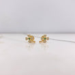 Topos Trebol 0.9gr / Circones Verde Blancos Oro Amarillo 18K $