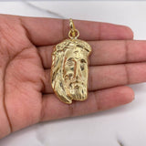 Dije Rostro Cristo 5.7gr / 4.7cm / Oro Amarillo 18K $