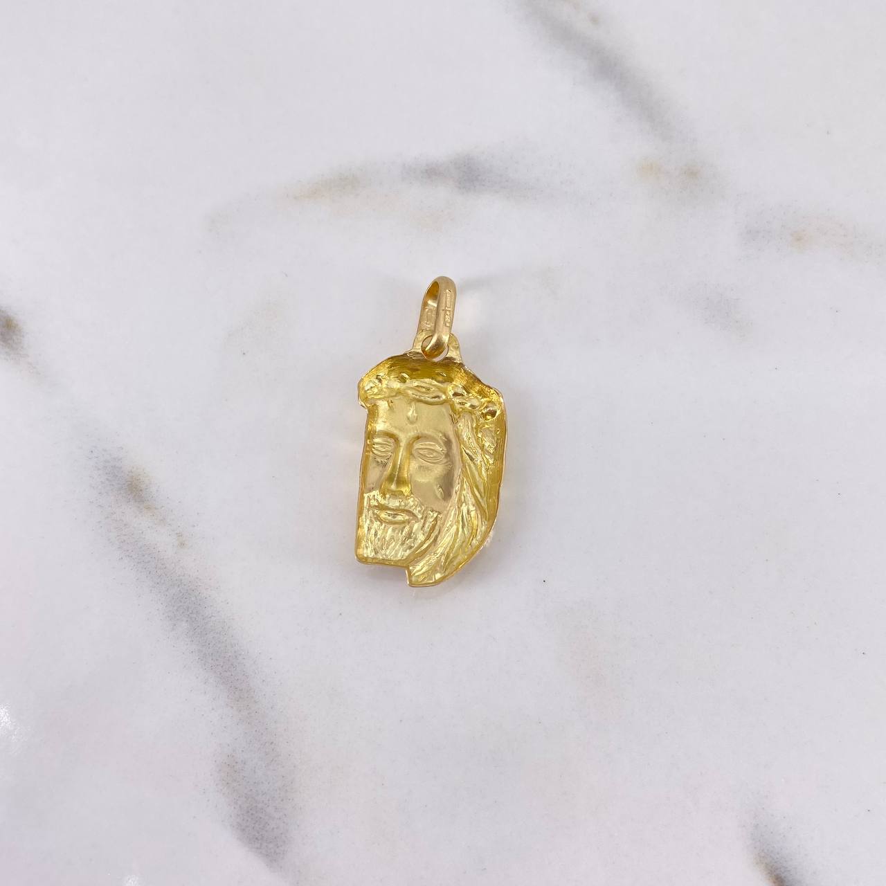 Dije Rostro Cristo 2.8gr / 2.9cm / Oro Amarillo 18K $