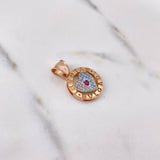 Dije Corazon BV 6.7gr / 2.7cm / Circones Fucsia Blancos Azules Dos Oros Blanco Rosa 18K $