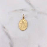 Dije Virgen Milagrosa 3.95gr / 2.8cm / Lisa Oro Amarillo 18K $