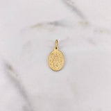 Dije Virgen Milagrosa 1.8gr / 2.2cm / Lisa Oro Amarillo 18K $