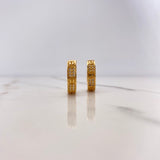 Candongas Tornillo 6.3gr / 1.5cm / Circones Blancos Oro Amarillo $