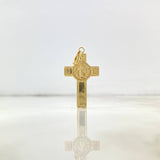 Dije Cruz Cristo San Benito 2.95gr / 4.3cm / Oro Amarillo $