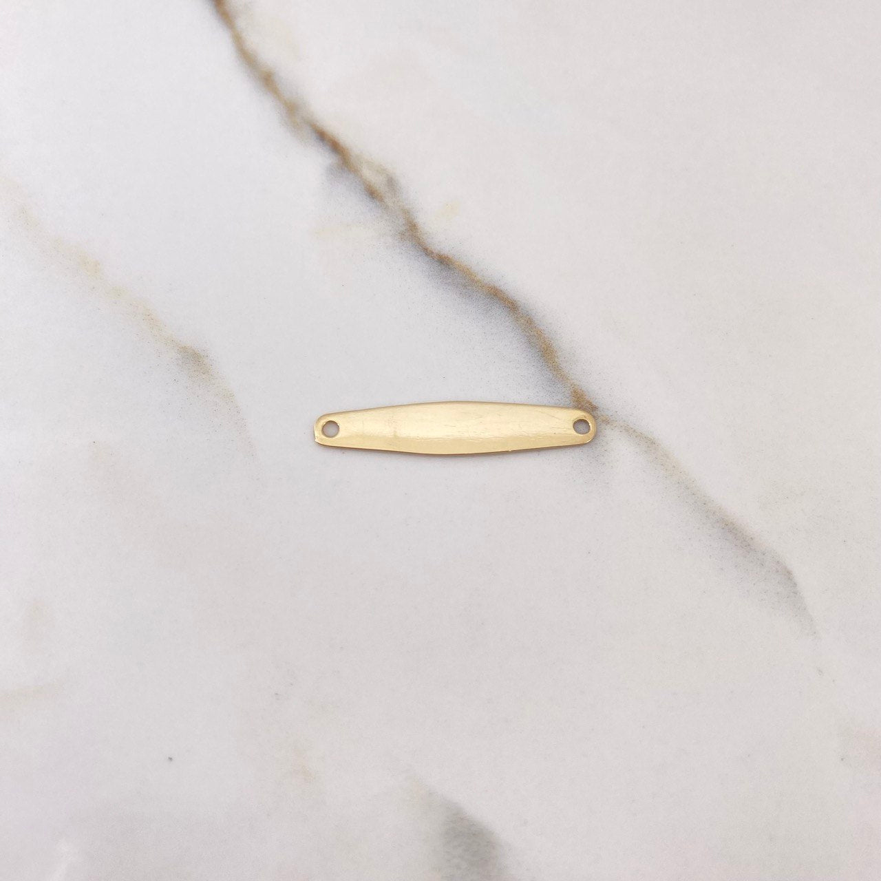 Herraje Placa 0.85gr / 3cm / Lisa Oro Amarillo $