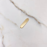 Herraje Placa Octagonal 0.65gr / 2.3cm / Lisa Oro Amarillo $