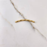 Herraje Tubular 1.05gr / 4cm / 2mm Espiral Oro Amarillo $