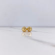 Topos Bola 1.15gr / 8mm Diamantados Oro Amarillo &