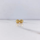 Topos Bola 1.1gr / 8mm Diamantados Oro Amarillo &