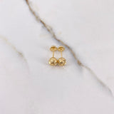 Topos Bola 0.85gr / 6mm Diamantados Oro Amarillo &