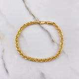 Pulso Lazo 4.1gr / 19cm / 3mm Oro Amarillo +3 $