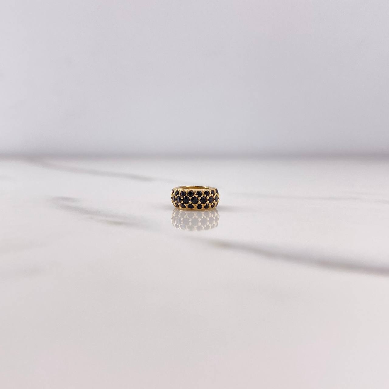 Herraje Circulo 0.95gr / 6mm Circones Negros Oro Amarillo $