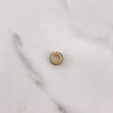 Herraje Circulo 0.95gr / 6mm Circones Negros Oro Amarillo $