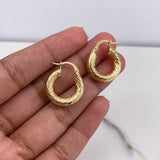 Candongas Sofi 3.4gr / 2cm / Espiral Oro Amarillo $