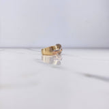 Anillo Moño Torcido 6.45gr / T6 1/4 / Tres Oros $