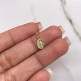 Dije Virgen Milagrosa 0.2gr / 1.3cm / Troquelado Oro Amarillo &